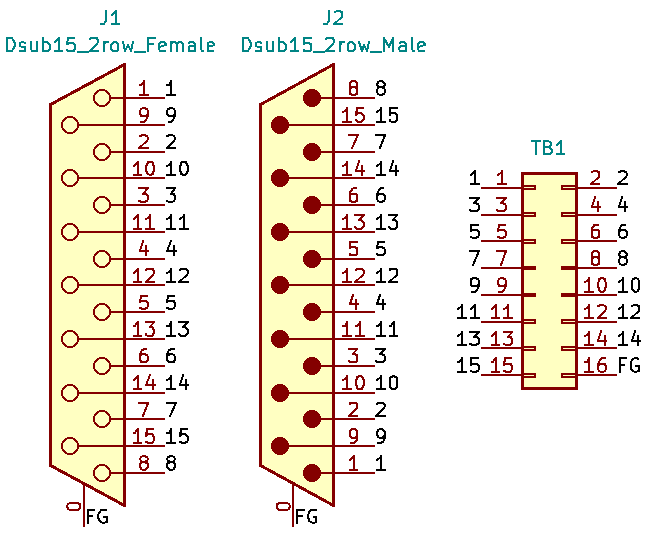 schematic DA15MF-TB2X8の回路図