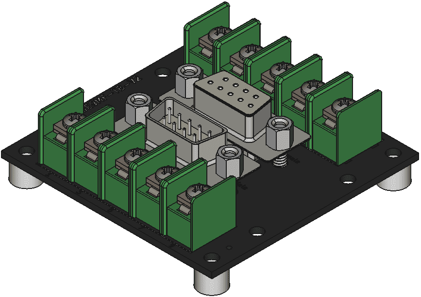 screw-assembly DE9MF-TB-V2をネジ取付けする際の組立完成図