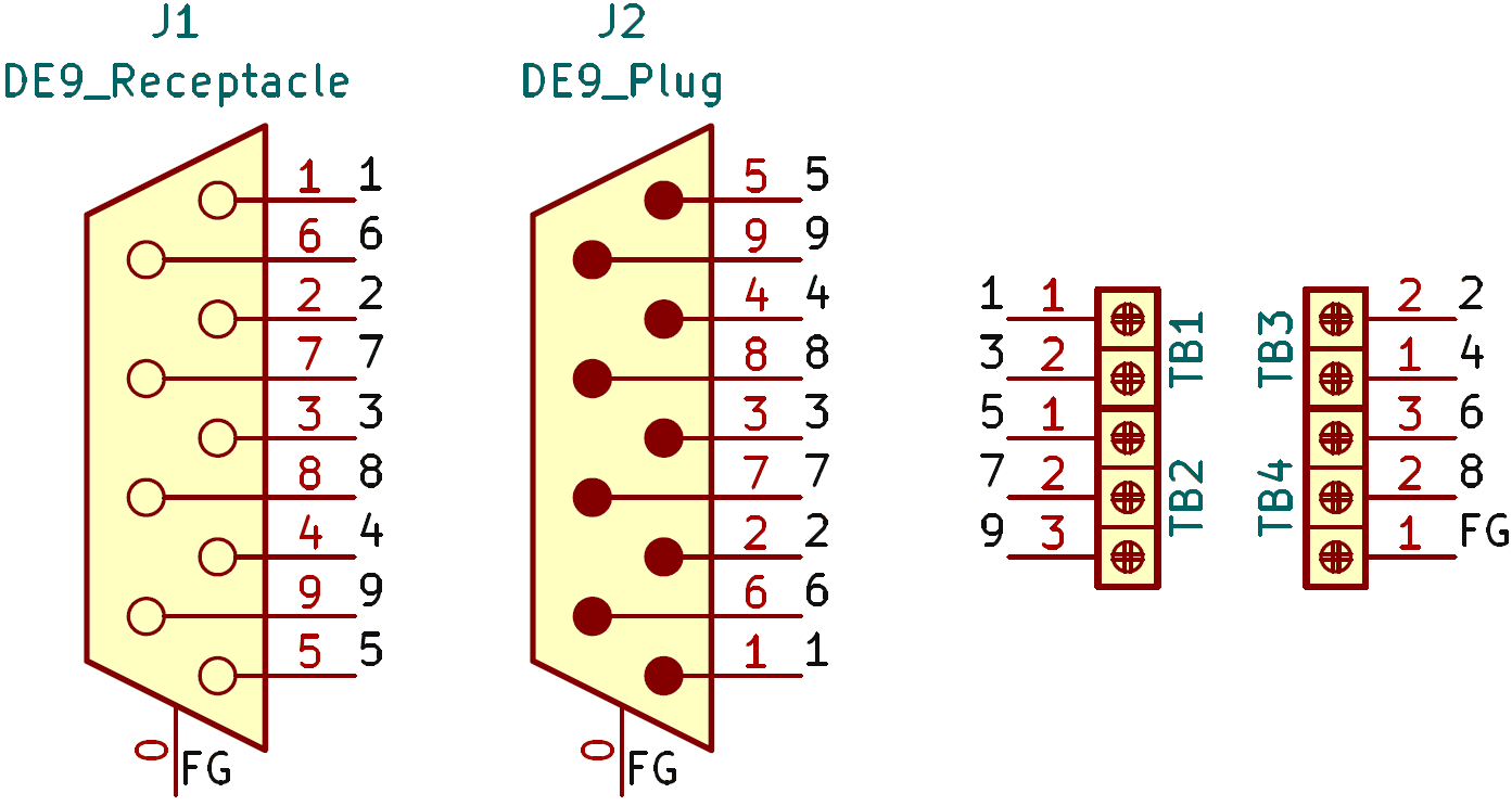 schematic DE9MF-TB-V2の回路図